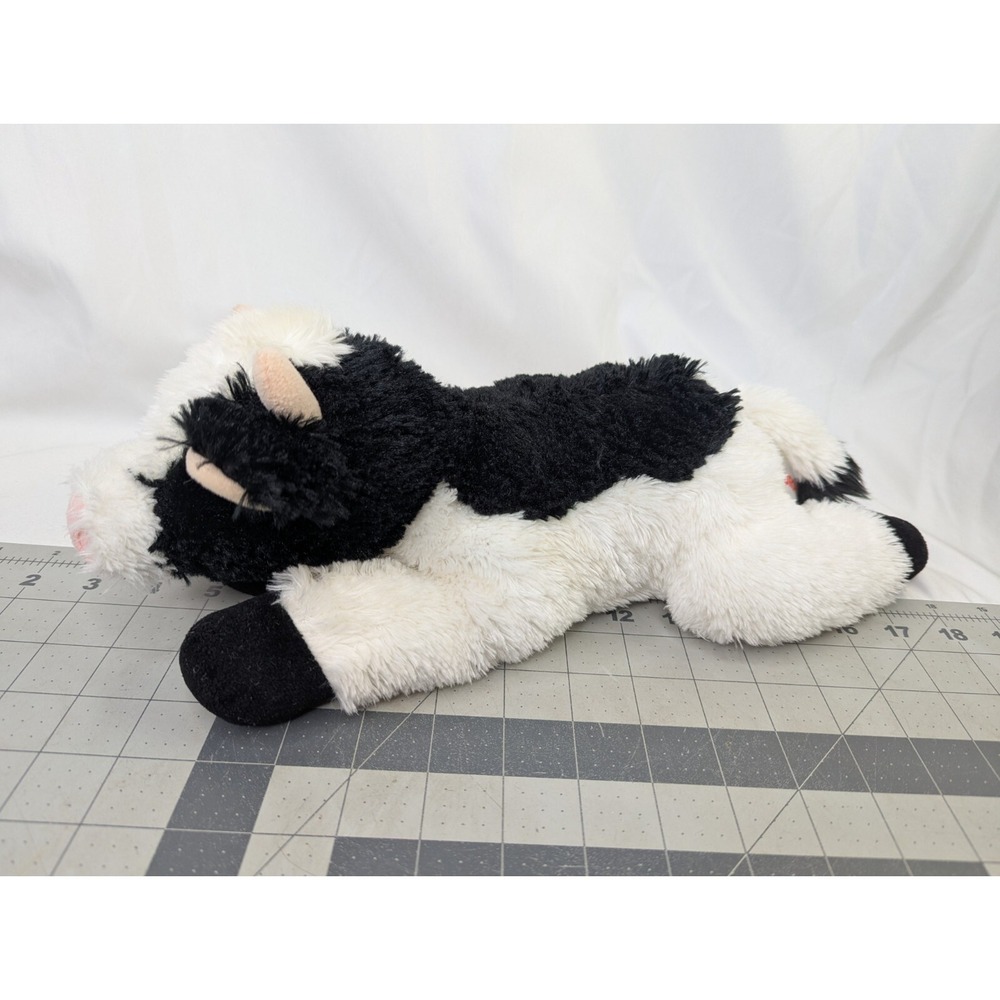 Aurora Black White Cow Plush 14 Inch Long 2016 Stuffed Animal Toy